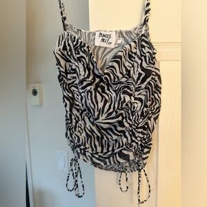 Princess Polly Zebra Crop Tank
